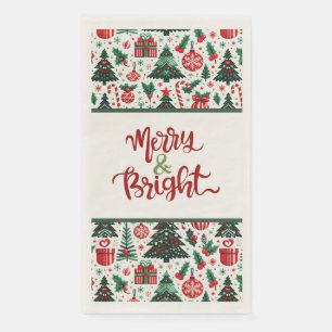 Servilleta De Papel Árbol de Navidad, regalos, caramelos