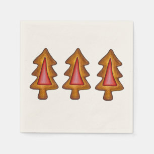 Servilleta De Papel Árbol de Navidad Rojo Cocina navideña de Navidad