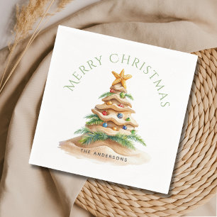 Servilleta De Papel Árbol de Navidad Tropical