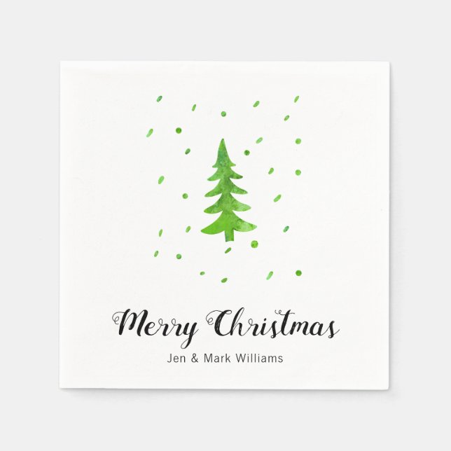 Servilleta De Papel Árbol de pájaros acuáticos (Anverso)