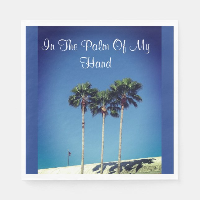 Servilleta De Papel Árbol de palma (Anverso)