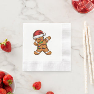 Servilleta De Papel Árbol de pan de jengibre de Navidad con luz dabbin