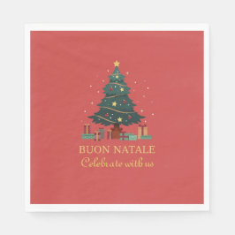 Servilleta De Papel Árbol de Personalizados de burón Natale italiano