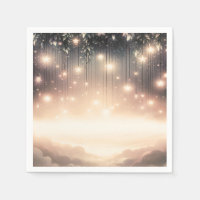 Árbol Encantado del Cielo Brillante Estrellas y N