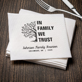 Servilleta De Papel Árbol familiar en familia confiamos en la Reunión