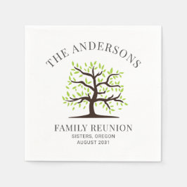 Servilleta De Papel Árbol genealógico de reunión familiar papel person
