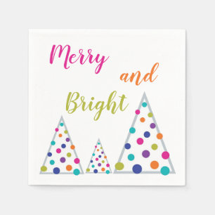 Servilleta De Papel Árbol navideño amargo y brillante