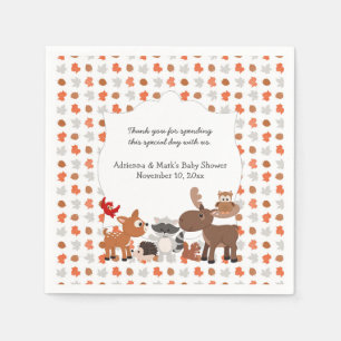 Servilleta De Papel Arbolado Baby Shower animal/fiesta de cumpleaños