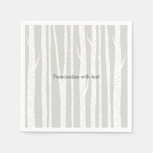 Servilleta De Papel Árboles de abedul blanco
