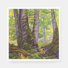 Servilleta De Papel Árboles de haya en el bosque (bosques) (Paul Ranso