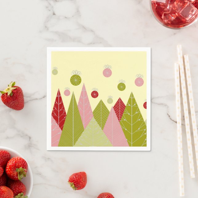 Servilleta De Papel Árboles de Navidad (In situ)