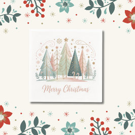 Servilleta De Papel Árboles de Navidad de Pastel