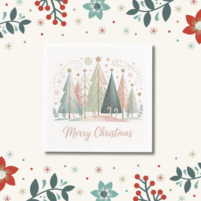 Servilleta De Papel Árboles de Navidad de Pastel (Subido por el creador)