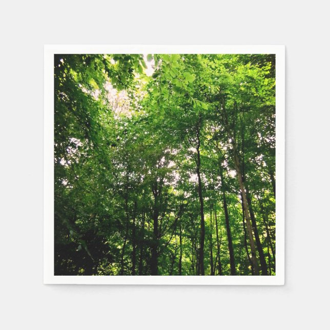 Servilleta De Papel Árboles verdes (Anverso)