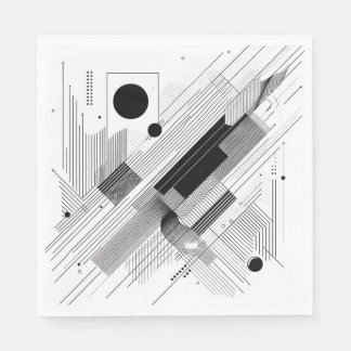 Servilleta De Papel Architectural Line Matrix