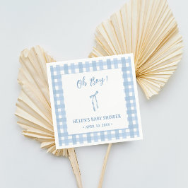 Servilleta De Papel Arco azul simple pelado niños bebé ducha servillet