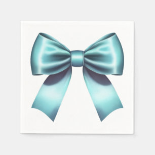 Servilleta De Papel Arco Azul Turquesa Elegante Boda Regalo de Boda
