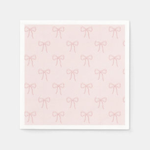 Servilleta De Papel Arco de Arte de Línea Rosa Minimalista