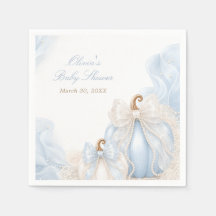 Arco de calabaza azul Elegante Baby Shower