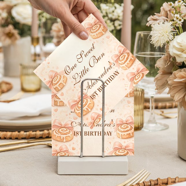 Servilleta De Papel Arco de Canela Sonrojado Cumpleaños 1er Cumpleaños (Subido por el creador)