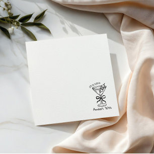 Servilleta De Papel Arco dibujado a mano Deco Cóctel Personalizado Cum