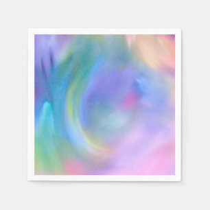 Servilleta De Papel Arco iris en colores pastel de la acuarela - todas