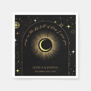Servilleta De Papel Arco negro celestial en las estrellas que te vi fo