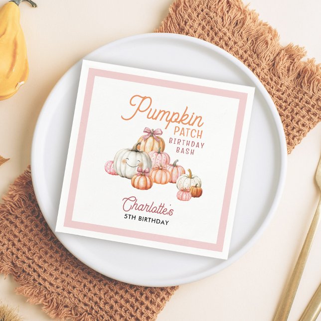 Servilleta De Papel Arcoíris de Calabazas Cumpleaños Fiesta (Subido por el creador)