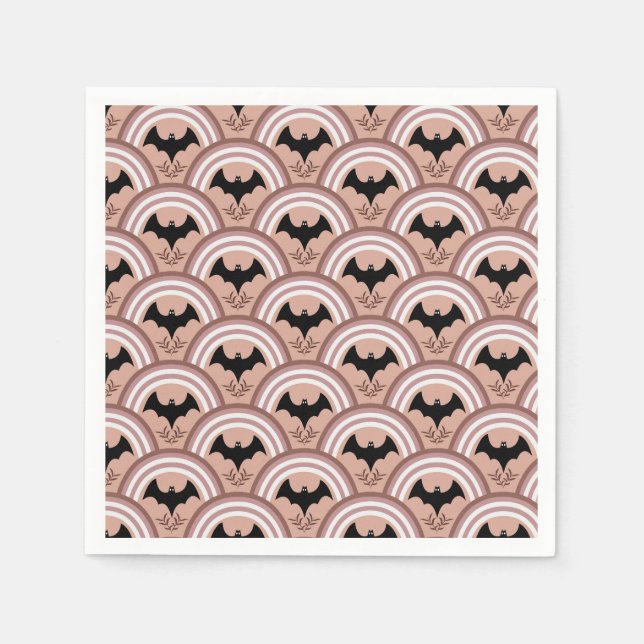 Servilleta De Papel Arcoiris de Halloween (Anverso)