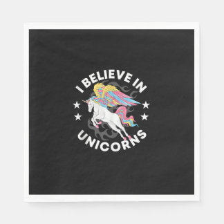 Servilleta De Papel Arcoiris de Unicornio - Creo en la cima del tanque