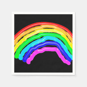 Servilleta De Papel Arcoiris dibujado