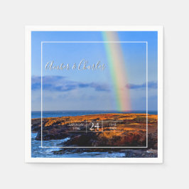 Servilleta De Papel Arcoiris, esperanza y felicidad, Boda