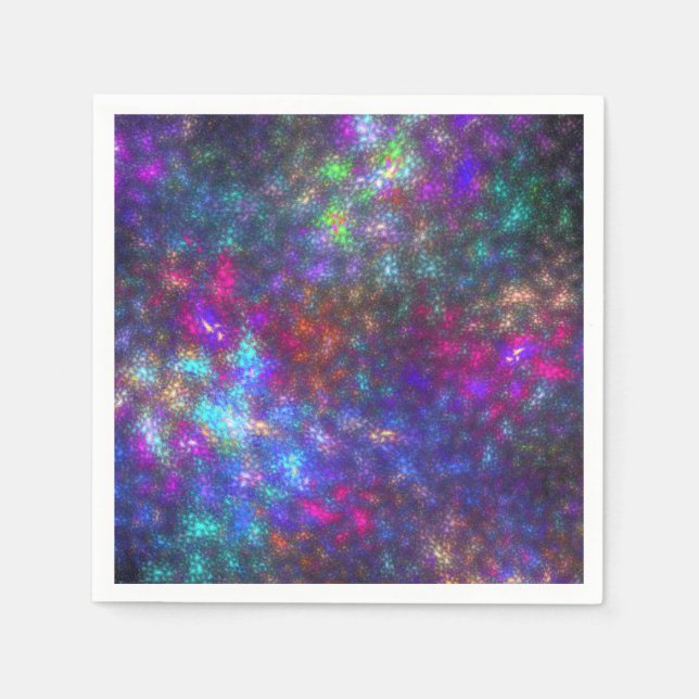 Servilleta De Papel Arcoiris fractal (Anverso)