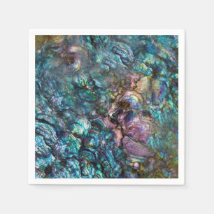 Servilleta De Papel Arcoiris irlandés Abalone Beach Shell