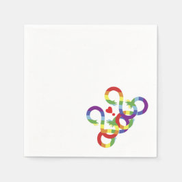 Servilleta De Papel Arcoiris, manos coloreadas