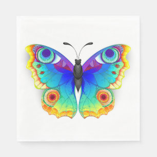 Servilleta De Papel Arcoiris mariposa Peacock Eye