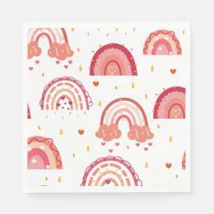 Servilleta De Papel Arcoiris naranja