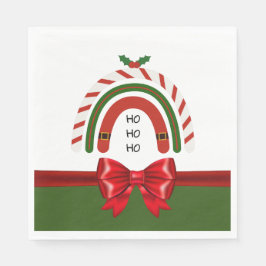 Servilleta De Papel Arcoiris navidad deja que nieve