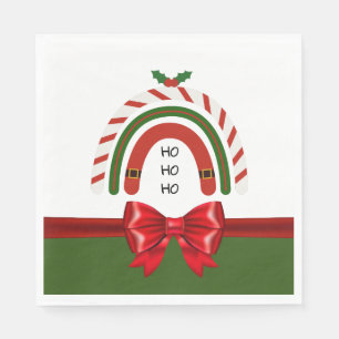 Servilleta De Papel Arcoiris navidad deja que nieve