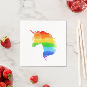 Servilleta De Papel Arcoiris Unicornio