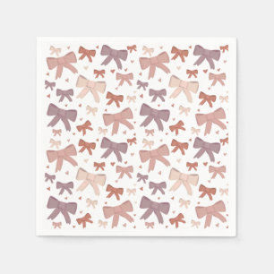 Servilleta De Papel Arcos Y Corazones Rosa Giramente Dusty