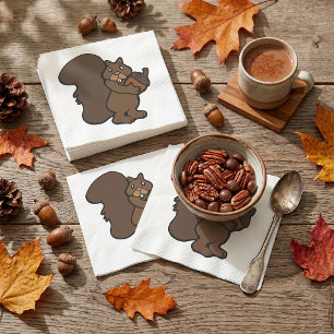 Servilleta De Papel Ardilla Con Acorn
