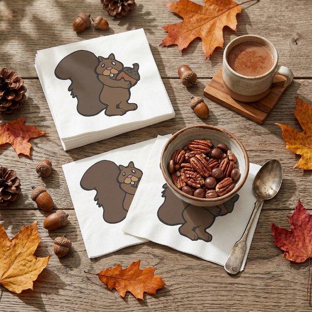 Servilleta De Papel Ardilla Con Acorn (Subido por el creador)