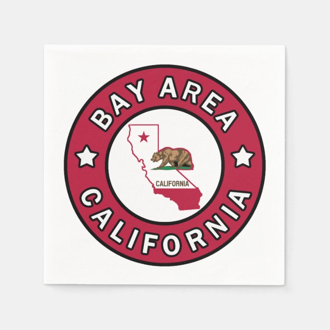 Servilleta De Papel Área de la Bahía de California (Anverso)