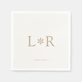 Servilleta De Papel Arena e Marfil | Moderno y elegante