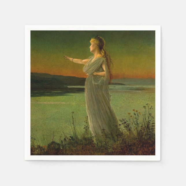 Servilleta De Papel Ariadne en Naxos John Atkinson Grimshaw (Anverso)