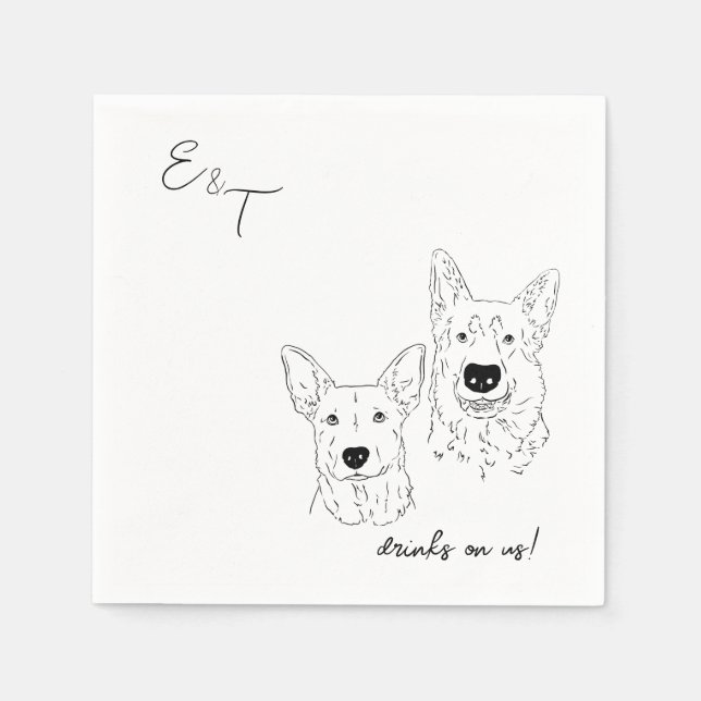 Servilleta De Papel Ariel Boda Cocktail Napkins (Anverso)