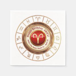 Servilleta De Papel Aries - El Rótulo Astrológico Ram