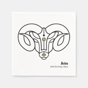 Servilleta De Papel Aries, el trinquete personalizado del ram