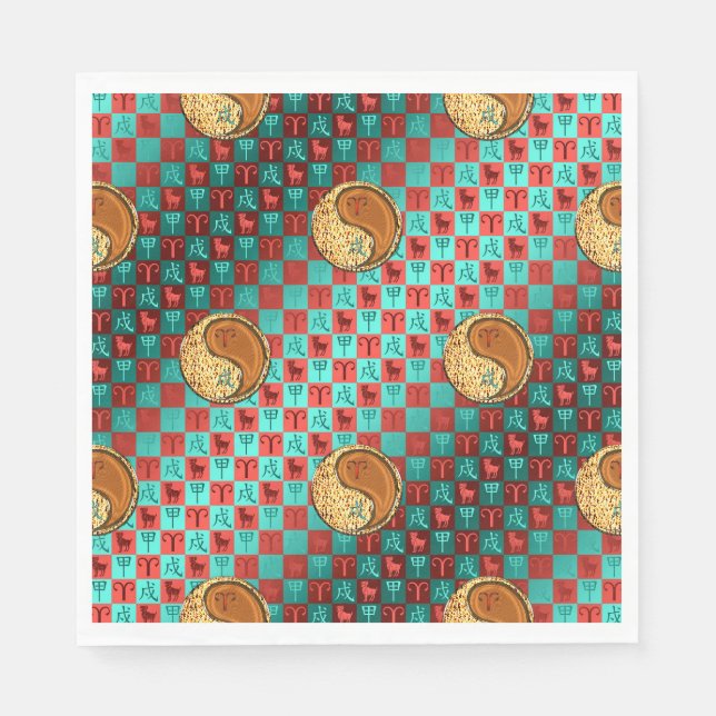 Servilleta De Papel Aries & Wood Dog (Anverso)